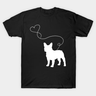 dog cute bulldogs heart T-Shirt